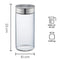 SILBERTHAL Vorratsglas - Glas - Luftdicht - Edelstahl-Deckel mit Schraubverschlus und Klickmechanismus - 1300ml