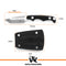 Wolfgangs ACUS Neck Knife Messer - inklusive Kydex Scheide und Kugel Halskette zum umhängen - Mini Tactical Survival Outdoor Messer für verstecktes tragen (Acus - Silber)