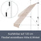 Juskys Klemmmarkise 150 x 120 cm mit Handkurbel - Markise ohne Bohren - höhenverstellbar, UV-beständig & wasserabweisend - Balkonmarkise Balkon grau