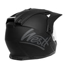 Westt Motocross Helm Fullface MTB Motorradhelm Integralhelm Crosshelm Helm Motorrad MTB Enduro Quad Helm Motorrad mit Doppelvisier Sonnenblende Herren Damen ECE DOT Zertifiziert, schwarz M (57-58 cm)