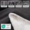 Blumtal Premium Sherpa Kuscheldecke 220 x 240 cm - warme Decke Oeko-TEX® zertifizierte Dicke Sofadecke, Tagesdecke oder Wohnzimmerdecke, Anthrazit
