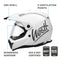 Westt Motocross Helm Fullface MTB Motorradhelm Integralhelm Crosshelm Helm Motorrad MTB Enduro Quad Helm Motorrad mit Doppelvisier Sonnenblende Herren Damen ECE DOT Zertifiziert, weiß, M (57-58 cm)