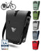MIVELO 2in1 Fahrradtasche Gepäckträgertasche 100% wasserdicht + Laptopfach + Schloss – Fahrrad Tasche für Gepäckträger 1 STK (Carbon, 25L)