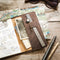 LEABAGS Pocket Notes Leder Sleeve Lederhülle für Notizbücher 9x14 cm - Hazel