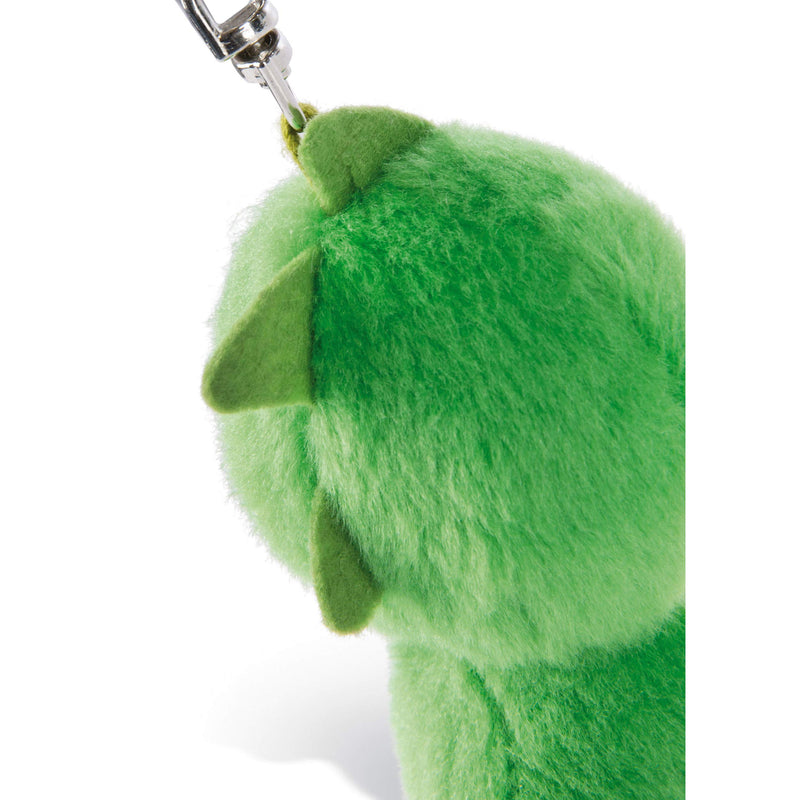 NICI 45543 Glubschis Schlüsselanhänger Drache McDamon 9cm, große Glitzeraugen, Plüschtier mit Schlüsselring, grün/gelb