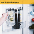 SILBERTHAL Glaskaraffe mit Frucheinsatz - 1 Liter Karaffe mit Einsatz - Spülmaschinenfest & Hitzebeständig