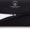 Blumtal Kissenbezug 40 x 80 cm (2er Set Kissenbezüge) - Schwarz - 100% Baumwoll-Jersey, Oeko-Tex Zertifiziert, Kopfkissenbezug 40x80 - Jersey Kissenhülle für Kissen 40x80 cm mit Reißverschluss