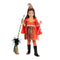 Elbenwald Zauber Hexe Kostüm Kinder Kleid Cape Hut zuckersüß zum Karneval rot - 1 Jahr