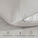 Blumtal Premium Extra Weiche Winterbettwäsche 140x200 cm & Kissenbezug 80x80 cm - Bettbezüge aus feinem Mikrofaser, Bettbezug Set, 2teilig - Moonlight Grey