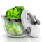 Salatschleuder | Salad Spinner 4 Liter | Lacari ORIGINAL Salatschleuder mit Deckel | Salatschleuder Groß | Eisbergsalat Siebeinsatz | Salatschleuder mit Ebook | Salat Schleuder Neue Gen. 2023