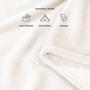 Blumtal Kuscheldecke aus Fleece - hochwertige Decke, Oeko-TEX® Zertifiziert in 270 x 230 cm, Kuscheldecke flauschig als Sofadecke, Tagesdecke oder Winterdecke, Off-White - weiß