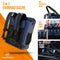 Forrider 3in1 Fahrradtasche für Gepäckträger mit Rucksack Wasserdicht 27L I Gepäckträgertasche Reflektierend I Sattel Tasche fürs Fahrrad (Blue)