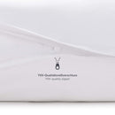 Blumtal Premium Mako Satin Baumwolle Bettwäsche Set 135 x 200 cm mit Kissenbezug 80x80 cm - Superweiches Bettbezug Set mit edler Glanz Optik und Gleichfarbigen Reißverschlüssen, Weiß