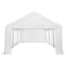 Juskys Partyzelt Gala 3 x 6 m - UV-Schutz Plane, Flexible Seitenwände - Pavillon stabil, groß - Outdoor Party Garten - Zelt Festzelt Weiß
