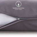 Blumtal Kissenbezug 40 x 80 cm (2er Set Kissenbezüge) - Grau - 100% Baumwoll-Jersey, Oeko-Tex Zertifiziert, Kopfkissenbezug 40x80 - Jersey Kissenhülle für Kissen 40x80 cm mit Reißverschluss