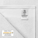 Blumtal Premium Frottier Handtücher Set mit Aufhängschlaufen - Baumwolle Oeko-TEX Zertifiziert, weich, saugstark - 24x Gästehandtücher (30x30 cm), Weiß