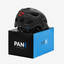 PANK Premium Fahrradhelm Herren Damen mit CE Zertifizierung EN 1078 E-Scooter MTB Helm Trekking Rennrad Scooter Helm Fahrrad mit Licht, matt schwarz, 54-61 cm