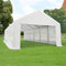 Juskys Partyzelt Gala 4 x 10 m - UV-Schutz Plane, Flexible Seitenwände - Pavillon stabil, groß - Outdoor Party Garten - Zelt Festzelt Weiß