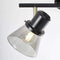 BRILLIANT Lampe Ronald Spotrohr 2flg schwarz/antik messing/Rauchglas | 2x D45, E14, 25W, geeignet für Tropfenlampen (nicht enthalten) | Köpfe schwenkbar