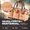 Fortura Werkzeugtasche/Werkzeugaufbewahrung/Werkzeugtasche leer/Werkzeugtasche klein (Ohne Schultergurt) Arbeitstasche Herren