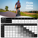 Forrider Fahrradhose Gepolstere Radlerhose für Herren Frauen Fahrrad Hose mit 4D Sitzpolster (All Black, L)
