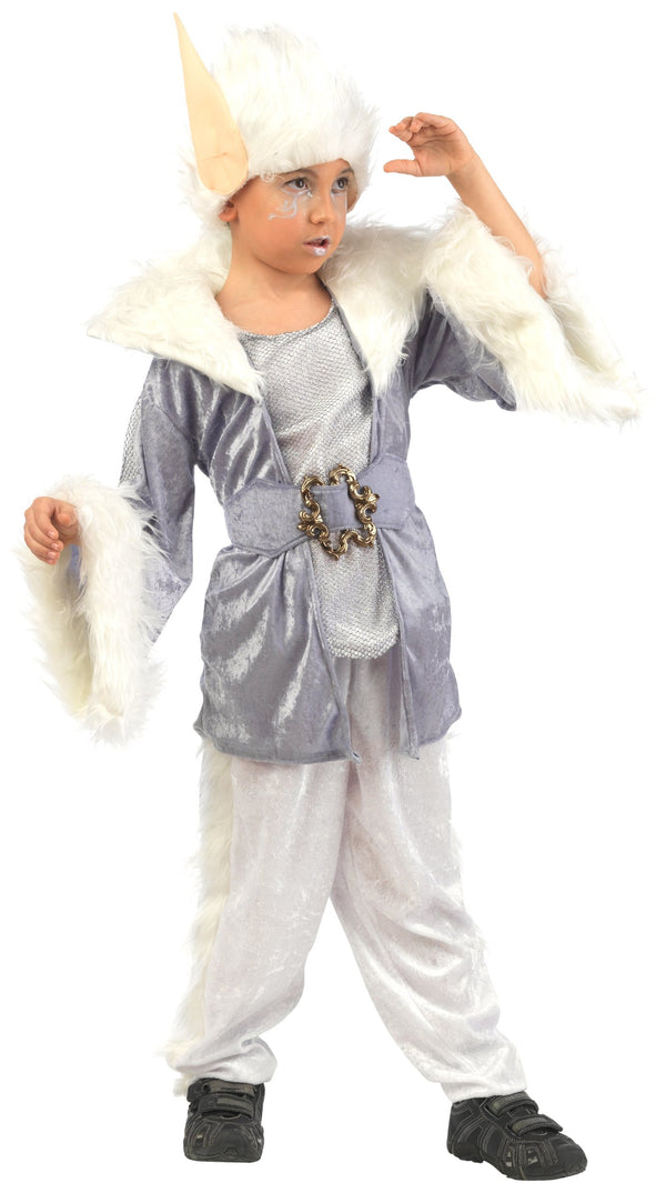 Limit Sport Mascarada MI780 Gr.5 - Magischer Elf Chiaro Kostüm, Größe 5, weiß/Silber/blau