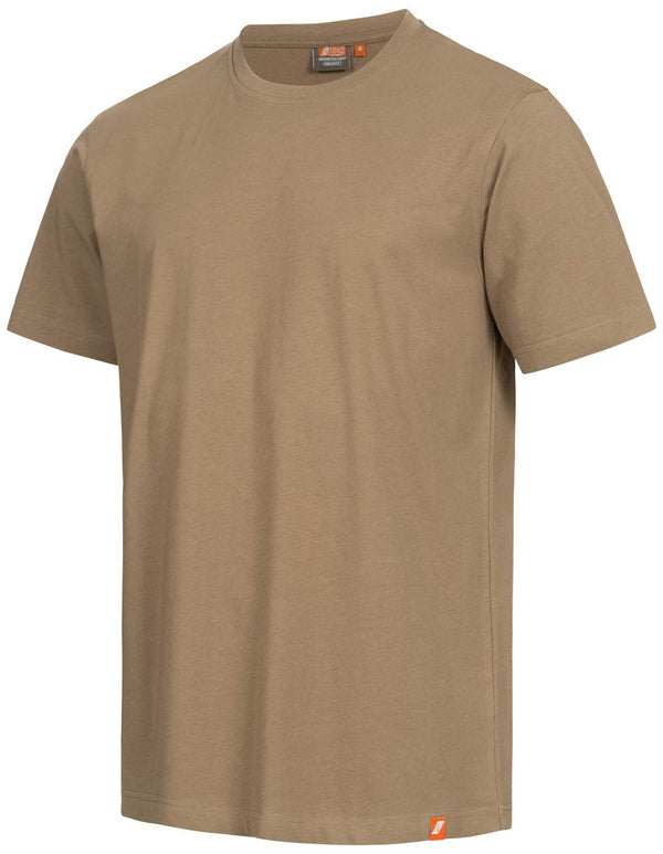 Nitras Motion TEX Light Arbeits-T-Shirt - Kurzarm-Hemd aus 100% Baumwolle - für die Arbeit - Beige - XL