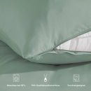 Blumtal Premium Extra Weiche Winterbettwäsche 155x200 cm & Kissenbezug 40x80 cm - Bettbezüge aus feinem Mikrofaser, Bettbezug Set, 2teilig - Summer Green