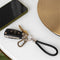 Scott & Webber® - Schlüsselanhänger aus geflochtenem Leder mit Edelstahl Schlüsselring, Karabiner und Schraubverschluss ideal für Autoschlüssel - für Männer und Frauen