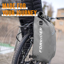 Forrider 3in1 Fahrradtasche für Gepäckträger mit Rucksack Wasserdicht 27L I Gepäckträgertasche Reflektierend I Sattel Tasche fürs Fahrrad (Grey)
