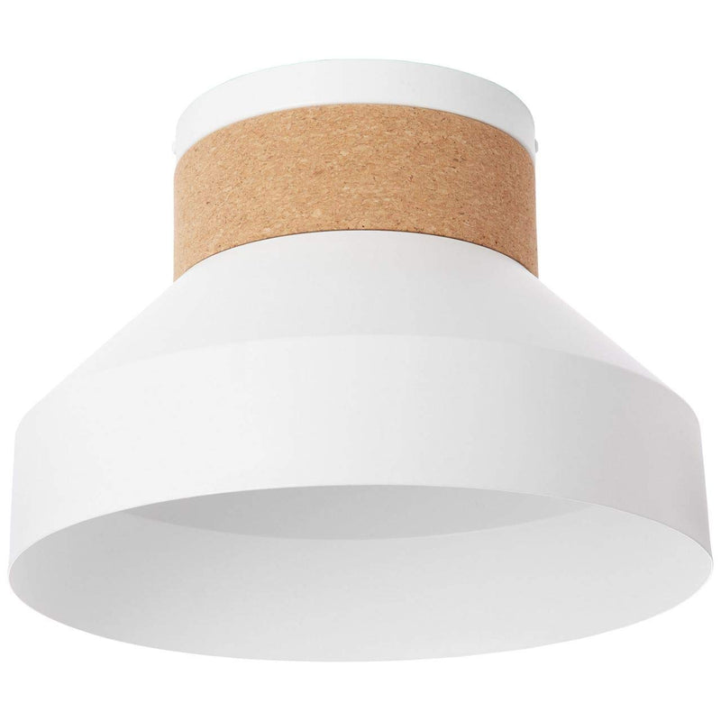 Brilliant Lampe Moka Deckenleuchte weiß matt/braun | 1x A60, E27, 60W, geeignet für Normallampen (nicht enthalten) | Für LED-Leuchtmittel geeignet