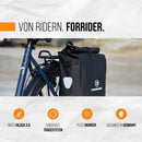 Forrider Fahrradtasche Wasserdicht für Gepäckträger [22L Volumen] mit Schultergurt | Gepäckträgertasche | Einzel | Fahrrad Tasche Packtasche hält an jedem Gepäckträger