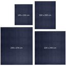 Blumtal Kuscheldecke aus Fleece - hochwertige Decke, Oeko-TEX® Zertifiziert in 150x200 cm, Kuscheldecke flauschig als Sofadecke, Tagesdecke oder Winterdecke, Dark Ocean Blue - blau