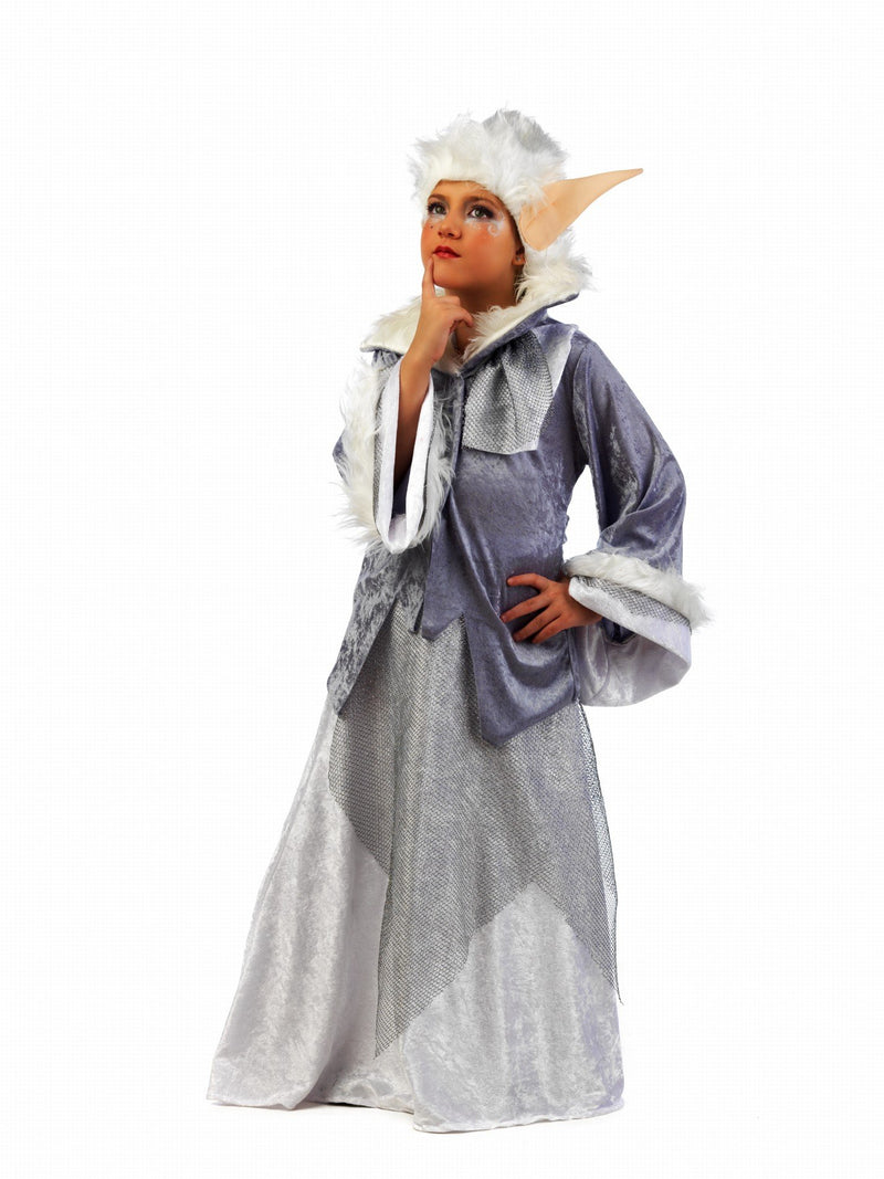 Limit Sport Mascarada MI779 Gr.2 - Magische Elfe Cedrella Kostüm, Größe 2, weiß/Silber/blau