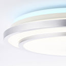Brilliant Lampe Vilma LED Deckenleuchte 52cm weiß-silber | 1x 32W LED integriert, (3125lm, 3000-6000K) | Stufenlos dimmbar
