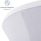 Blumtal Stretch Stehtisch Hussen Bügelfrei -  Oeko-TEX zertifizierte Tischhussen für Stehtische Ø 70 – 75 cm, Verstärkung im Fußbereich, waschmaschinengeeignet, Weiß
