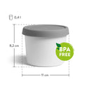 SPRINGLANE 4er-Set Eisbehälter für Speiseeis 400 ml, Aufbewahrungsbehälter, Gefrierdosen, Eis-Container BPA-frei in Lebensmittelqualität