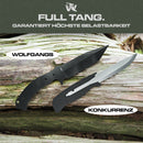Wolfgangs DOLOR Fahrtenmesser aus 440C Stahl - Scharfes Survival Messer mit Kydex Gürteltasche - Outdoormesser
