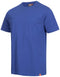 Nitras Motion TEX Light Arbeits-T-Shirt - Kurzarm-Hemd aus 100% Baumwolle - für die Arbeit - Blau - M