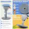 SteinLife Cone - Sitzhocker ergonomisch mit Schwingeffekt - [Höhenverstellbar] - Bürohocker Arbeitshocker Drehhocker Hocker für Büro und Arbeitszimmer [rutschfest] | Farbe wählen (Blau)