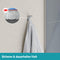 WEISSENSTEIN Handtuchhaken Ohne Bohren aus Edelstahl fürs Bad – Selbstklebende Haken – 1 Stück