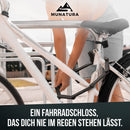 MUNATURA Faltschloss Fahrrad 120cm – Robustes Fahrradschloss für extra hohen Diebstahlschutz - Für alle Fahrräder, E-Bikes, etc. geeignet