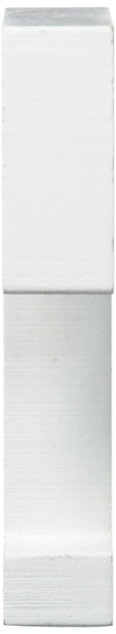 Rayher 62671000 MDF- Buchstabe T, weiß, 11 cm, Stärke 2 cm, 3D-Buchstaben Holz, Holz-Buchstaben groß