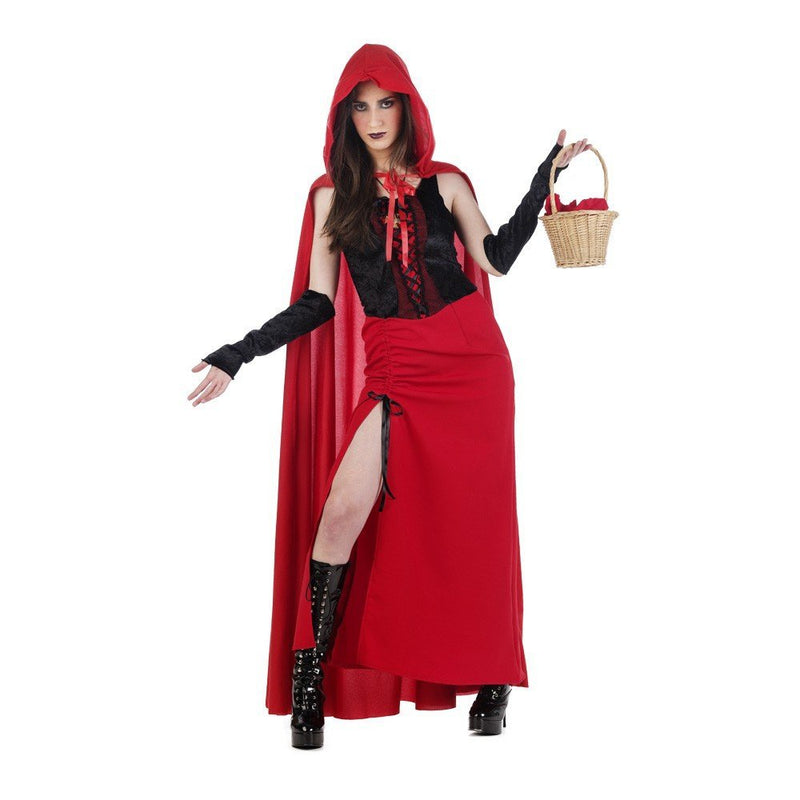 Kostüm Rotkäppchen Pia Gr, S, M, L Kleid mit Umhang (Small)