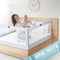 Kids Supply Bettgitter [200x80cm ] - Sicheres & höhenverstellbares Bettschutzgitter [70-90cm] - Rausfallschutz Bett für Kinder Bett & Elternbett [Eine Seite]