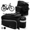 MIVELO - Fahrradtasche für Gepäckträger - Gepäckträgertasche Fahrrad - erweiterbar auf 20L - wasserabweisend - 20L schwarz
