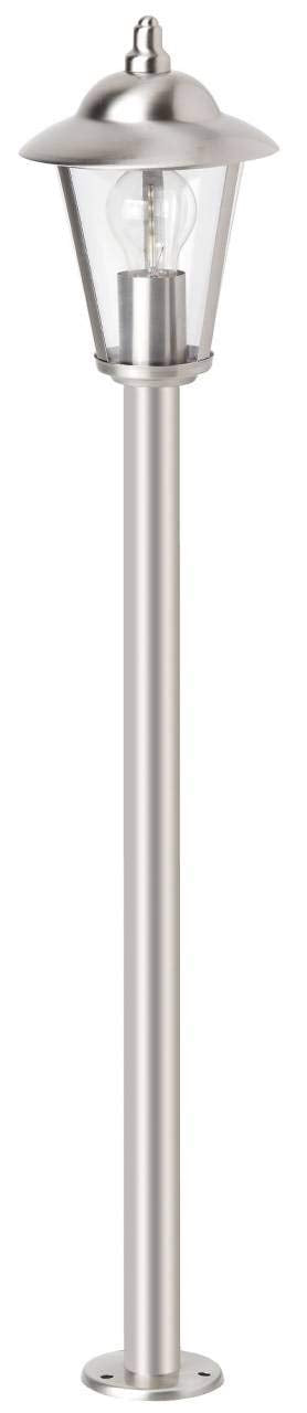 Brilliant Lampe Neil Außenstandleuchte edelstahl | 1x A60, E27, 60W, geeignet für Normallampen (nicht enthalten) | IP-Schutzart: 44 - spritzwassergeschützt