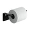 WEISSENSTEIN Toilettenpapierhalter Edelstahl ohne Bohren - WC-Rollenhalter selbstklebend - 16 x 5,5 x 8 cm - schwarz
