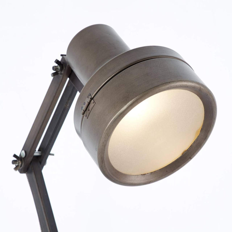 BRILLIANT Lampe Hardwork Tischleuchte schwarz stahl | 1x A60, E27, 28W, geeignet für Normallampen (nicht enthalten) | Mit Schnurzwischenschalter