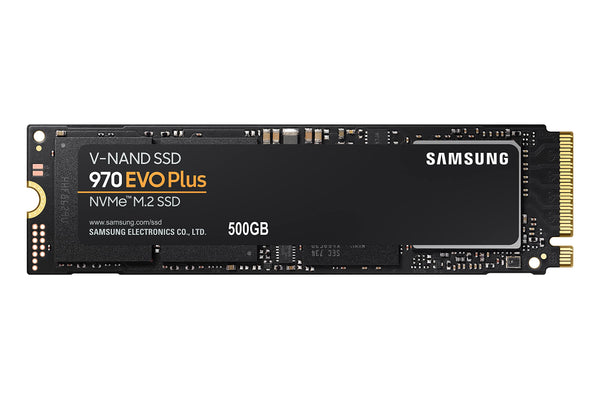 Samsung 970 EVO Plus NVMe M.2 SSD, 500 GB, PCIe 3.0, 3.500 MB/s Lesen, 3.200 MB/s Schreiben, Interne SSD für Gaming und Grafikbearbeitung, MZ-V7S500BW